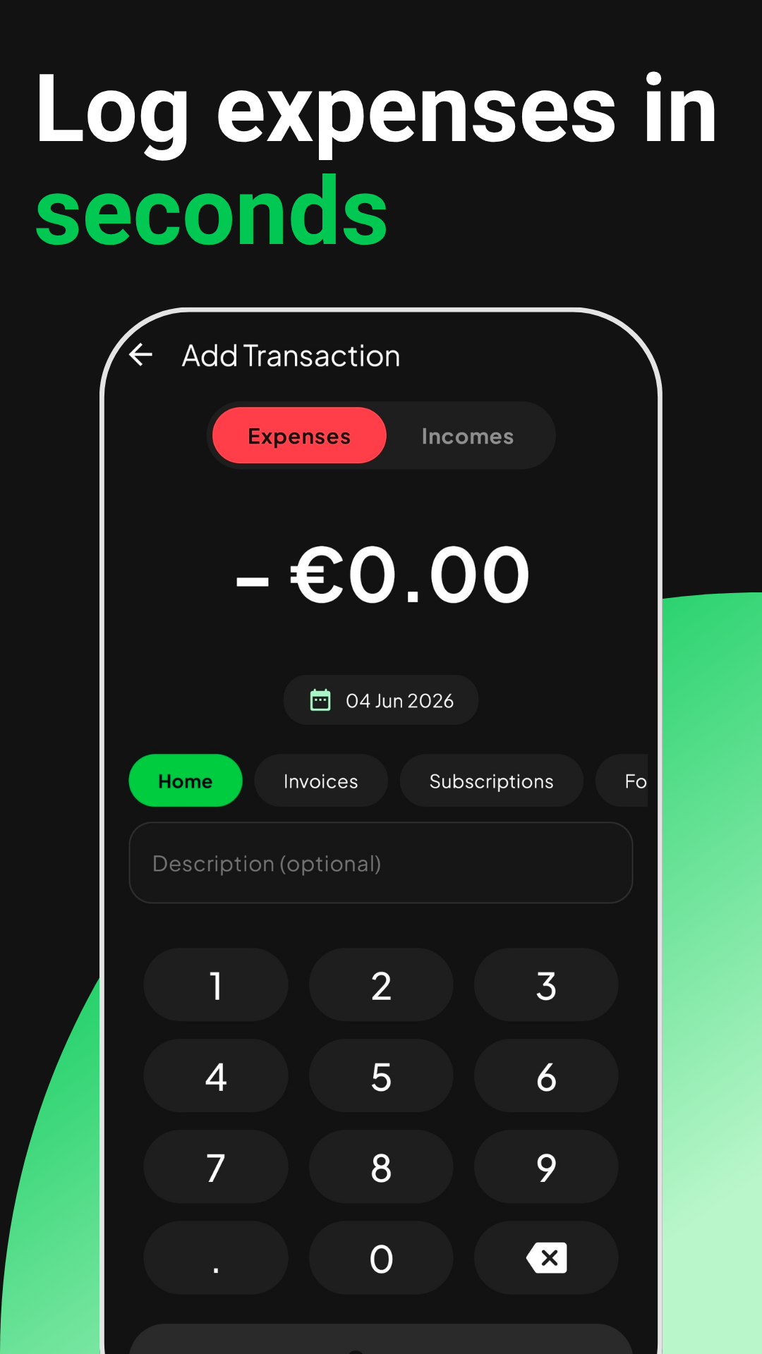 Expense tracking