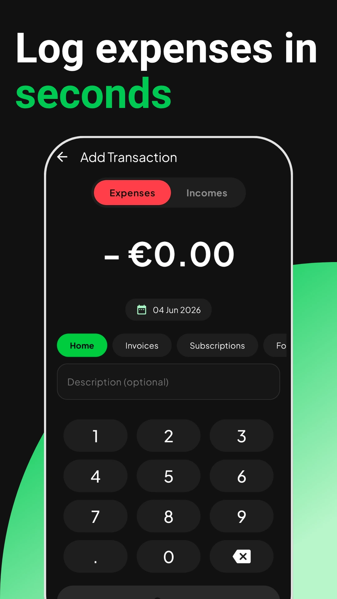 Expense tracking